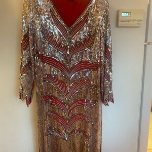 Vintage sequin dress new years Xmas